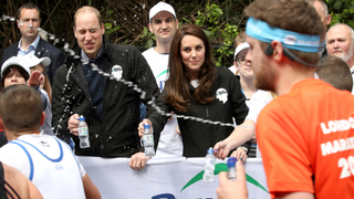 Behold This Marathon Runner Squirting Water At Prince William And Kate Middleton